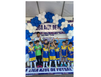 Imagem da notícia Escolinha Municipal de Futsal de Chapadão do Sul ganha destaque na Liga Azul